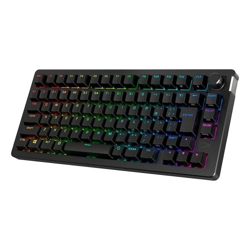 Клавіатура бездротова HyperX Alloy Rise 75 Red RGB UA Black (91Y91AA)