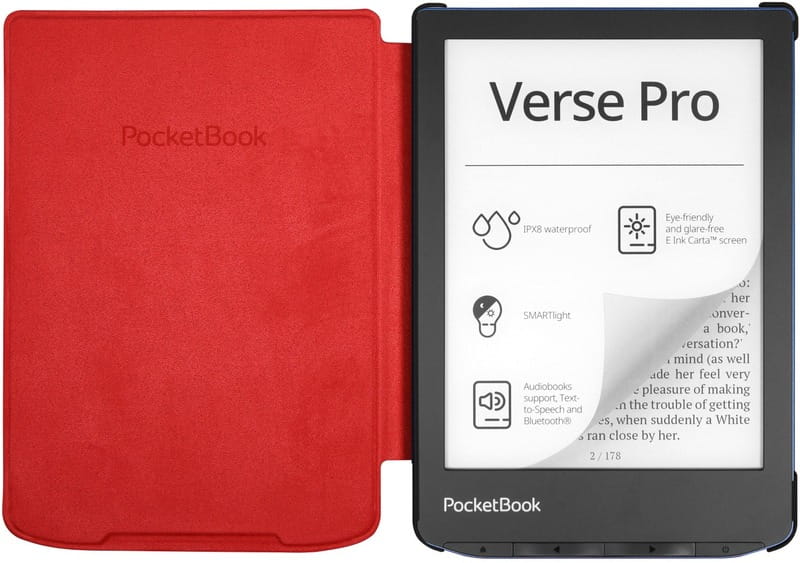 Чохол-книжка PocketBook Shell Cover для PocketBook 6" PB629/634 Red (H-S-634-R-WW)