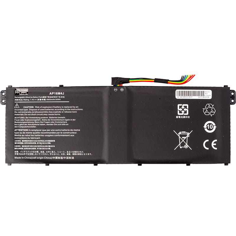 АКБ PowerPlant для ноутбука Acer Aspire 3 A314-33 (AP16M4J) 7.4V 4800mAh (NB410767)