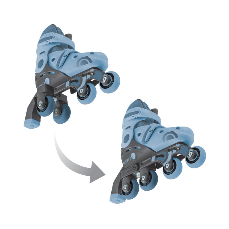Ролики Globber 2в1 р.30-33 Gray/Blue (783-200)