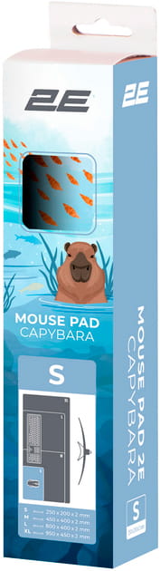 Игровая поверхность 2E Capybarra S Blue (2E-PAD-S-CAPY-BLUE)