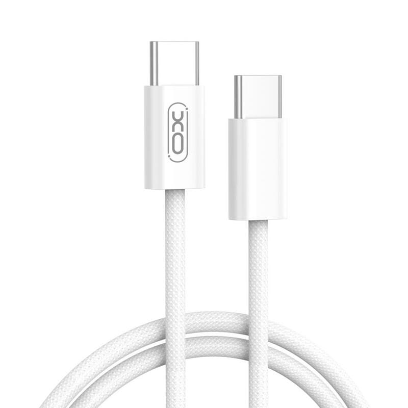 Кабель XO NB-Q259 USB Type-C - USB Type-C (M/M), 1 м, White (XO-NB-Q259-WH)
