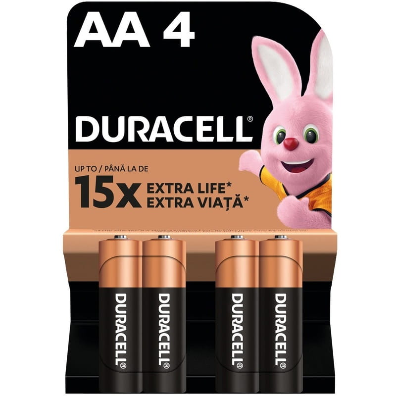 Батарейка Duracell MN1500 AA/LR06 BL 1x4 шт