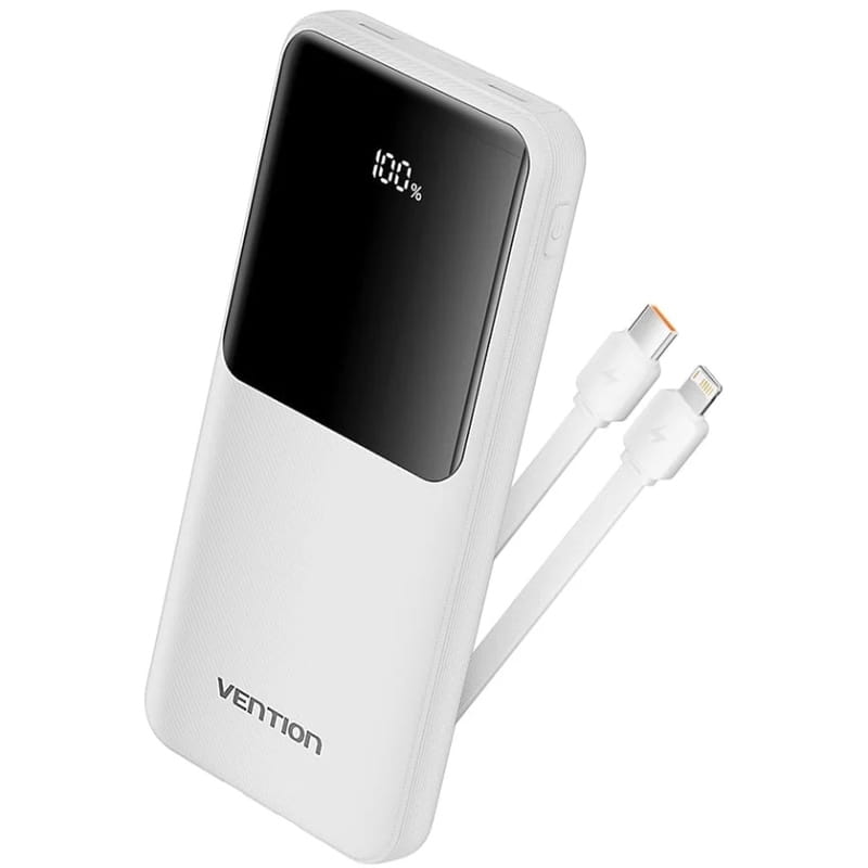 Универсальная мобильная батарея Vention 10000mAh PD White (FHOW0)