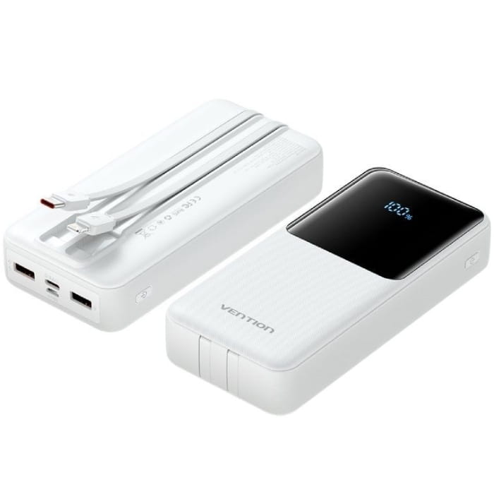 Універсальна мобільна батарея Vention 20000mAh PD White (FHPW0)