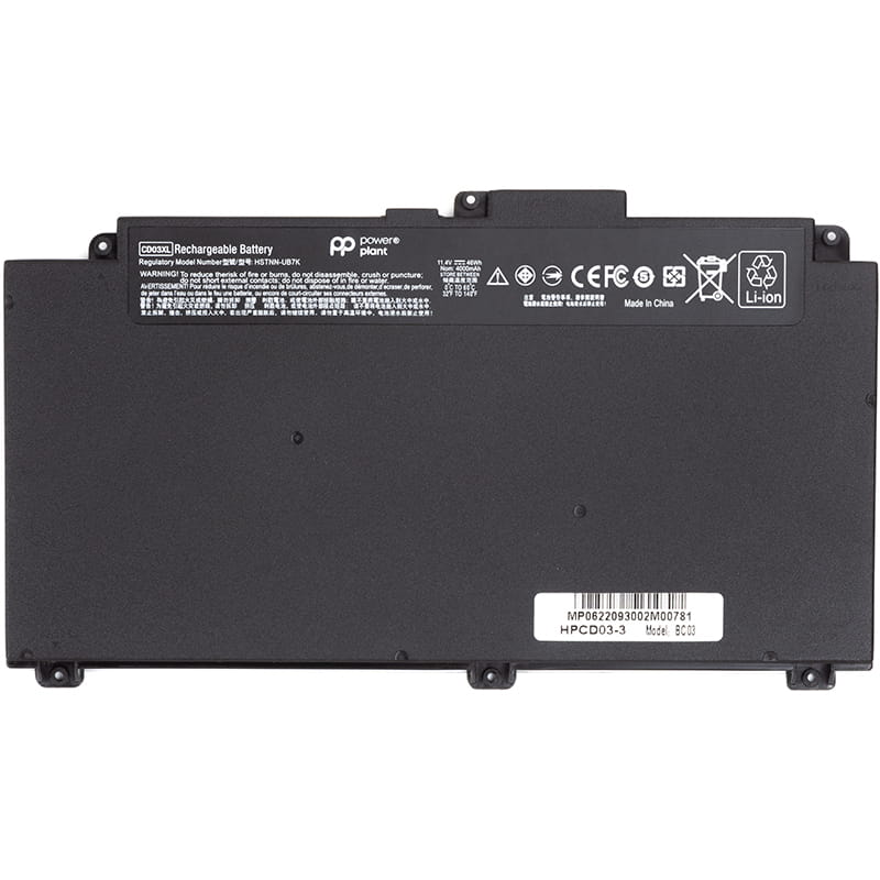 АКБ PowerPlant для ноутбука HP ProBook 640 (CD03XL) 11.4V 4000mAh (NB461929)