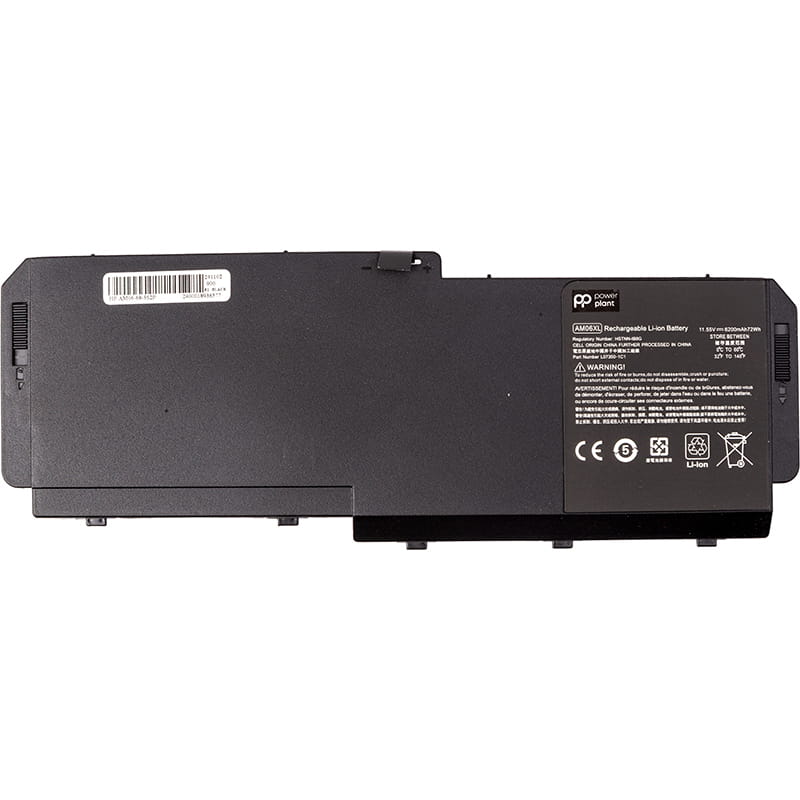 АКБ PowerPlant для ноутбука HP ZBook 17 G5 (AM06) 11.55V 6200mAh (NB462384)