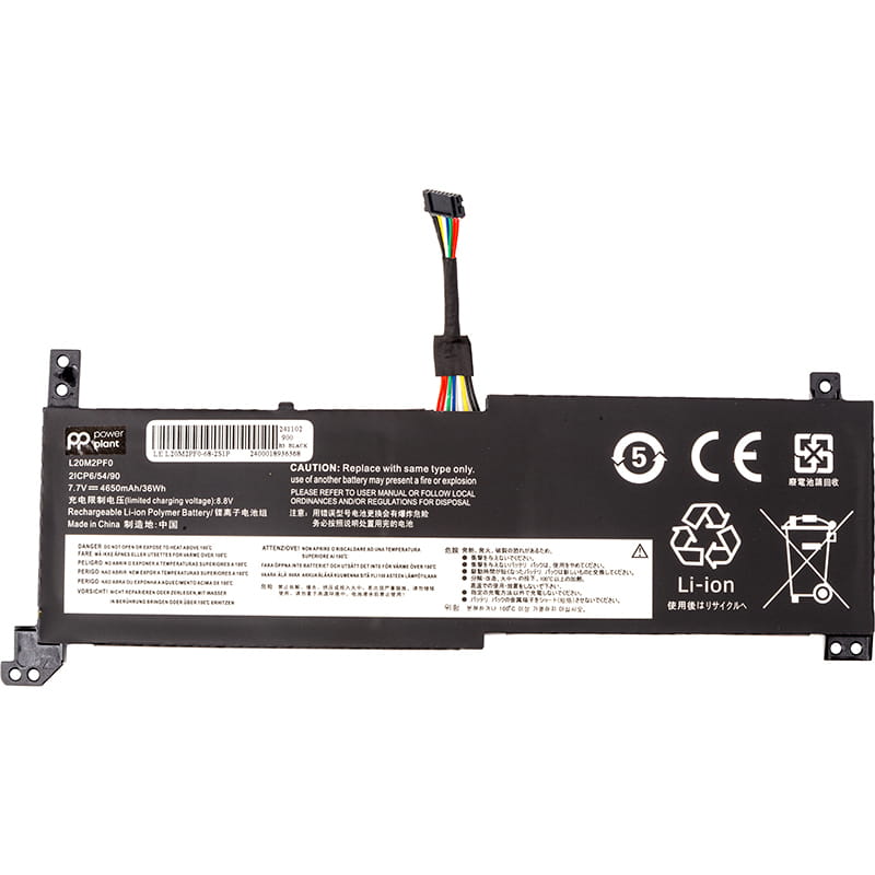 АКБ PowerPlant для ноутбука Lenovo IdeaPad 3-14ITL6 (L20M2PF0) 7.7V 4650mAh (NB482405)