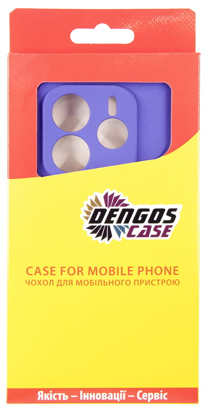 Чохол-накладка Dengos Carbon для Xiaomi Redmi Note 14 5G Purple (DG-KM-129) + захисне скло