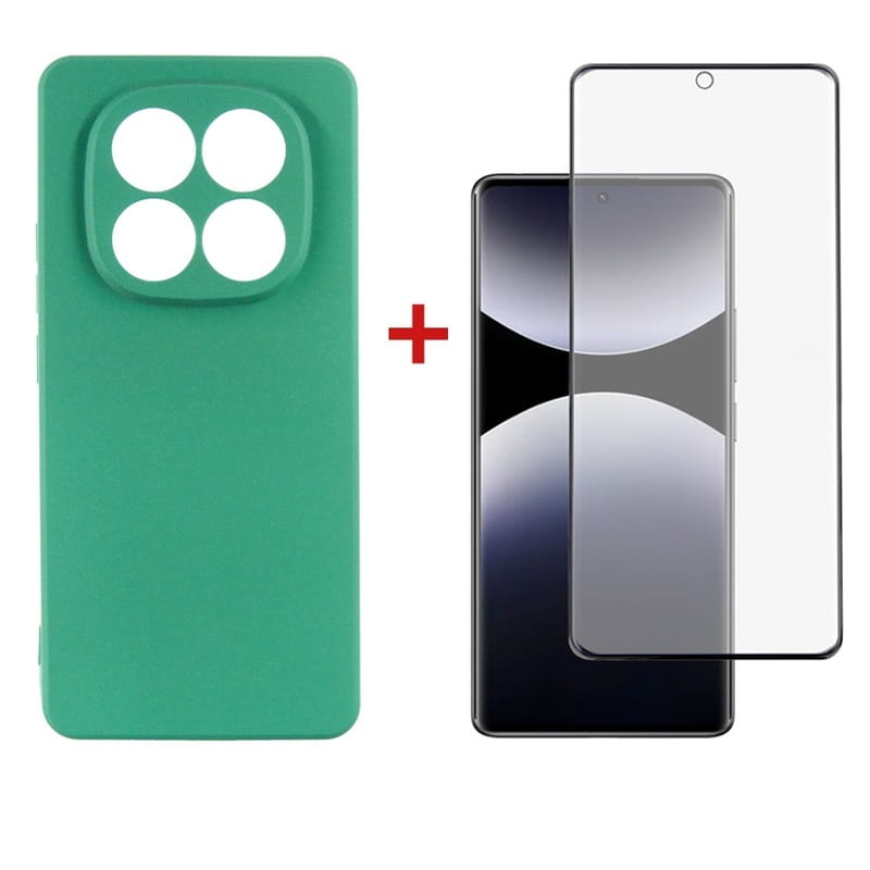 Чeхол-накладка Dengos Soft для Xiaomi Redmi Note 14 Pro Mint (DG-KM-132) + защитное стекло