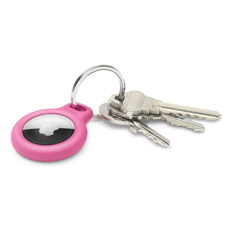 Чехол для трекера Belkin AirTag Secure Holder with Keyring Pink (F8W973BTPNK)