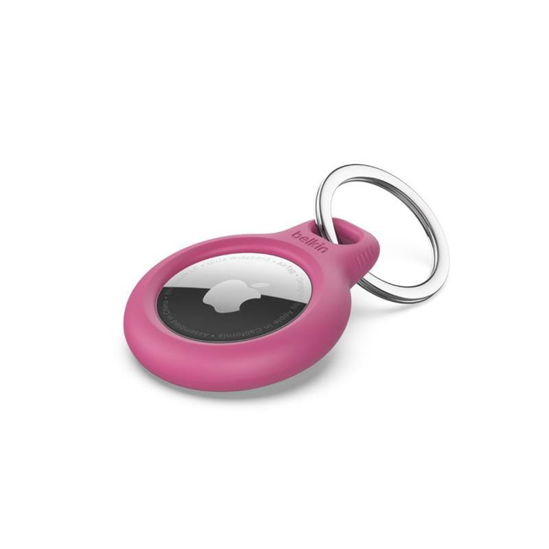 Чехол для трекера Belkin AirTag Secure Holder with Keyring Pink (F8W973BTPNK)
