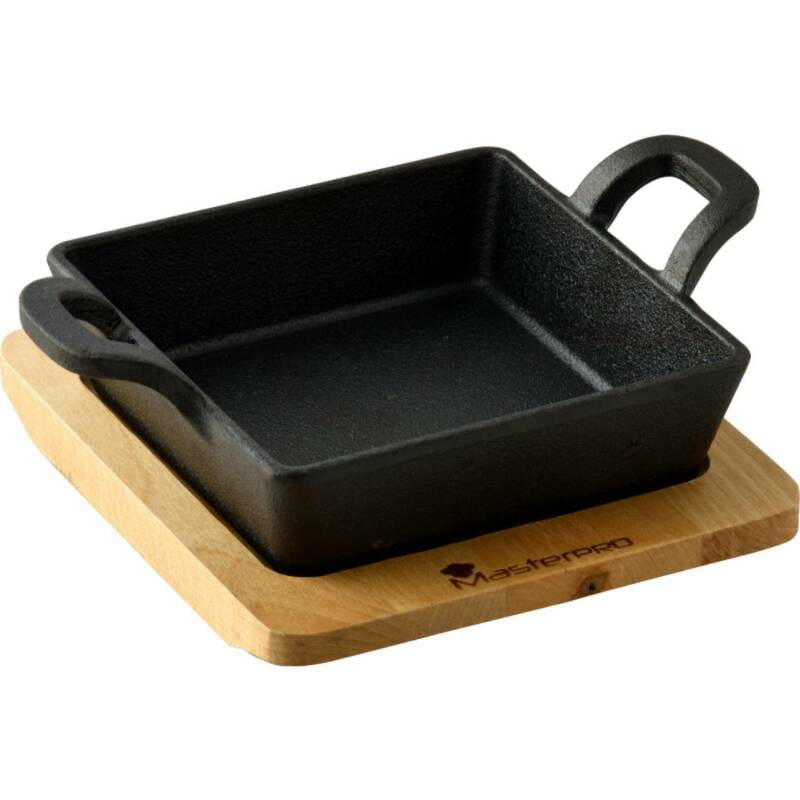 Сковорода MasterPro Cook & Share с сервировочной доской 12.6 x 18.5 см (BGMP-3805-EM)