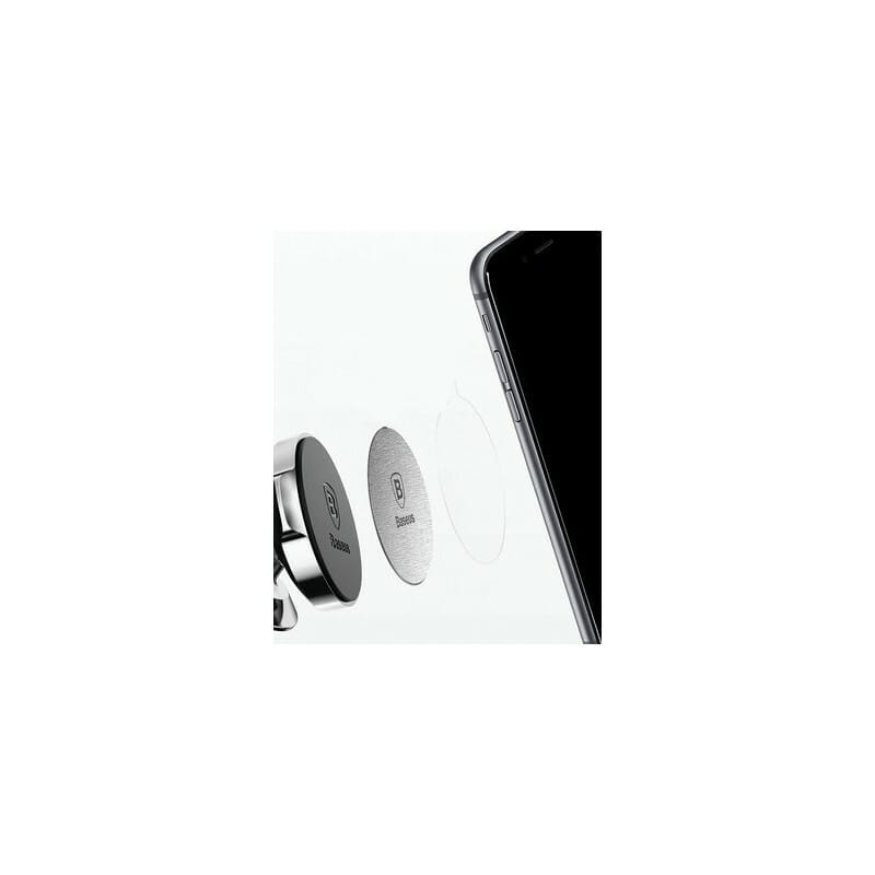 Пластина для авто тримача Baseus Magnet Iron Silver (ACDR-A0S)