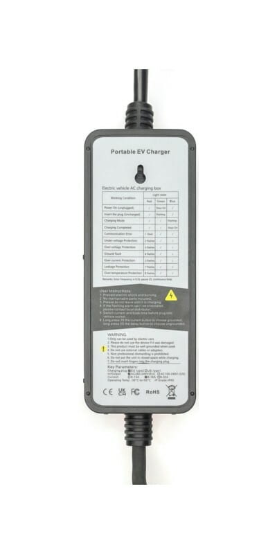 Сетевое зарядное устройство Digitus EV Single Phase 3.7kW, 5 m, Schuko to Type 2 (DK-1P16-A-050-BL)