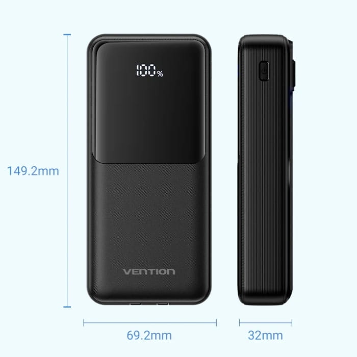 Универсальная мобильная батарея Vention 20000mAh PD Black (FHPB0)