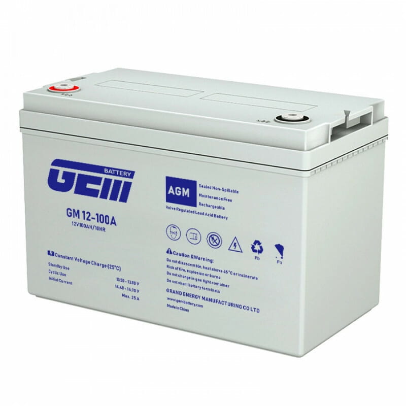 Аккумуляторная батарея GEM Battery 12V 100AH (GM 12-100) AGM