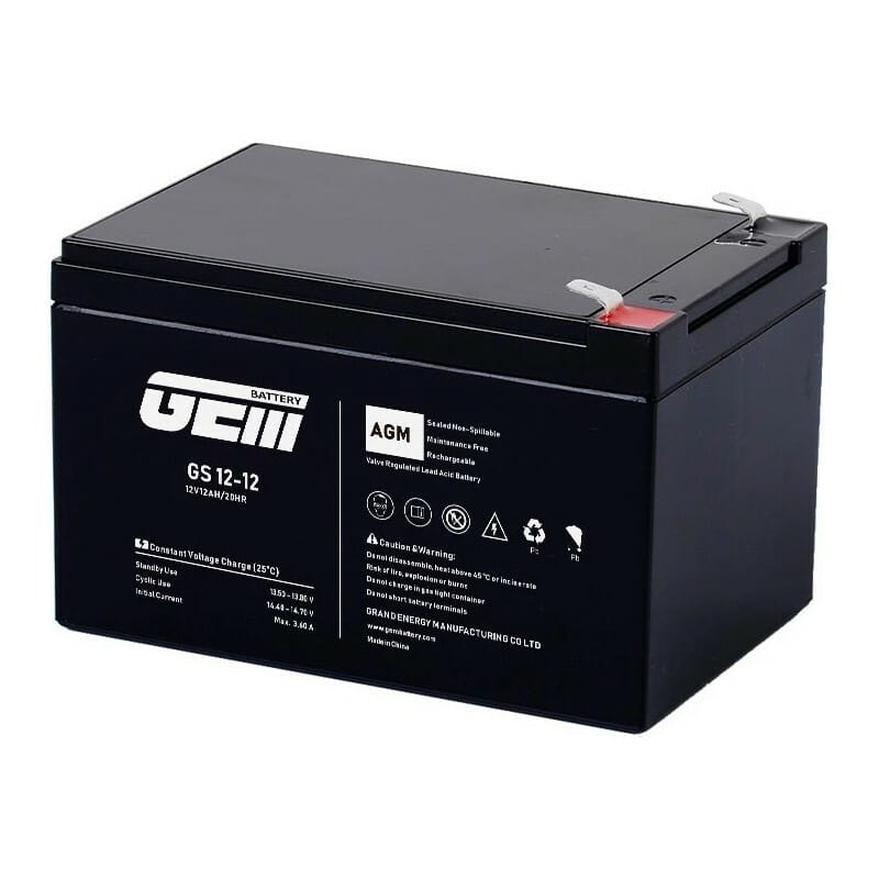 Акумуляторна батарея GEM Battery 12V 12AH (GS 12-12) AGM