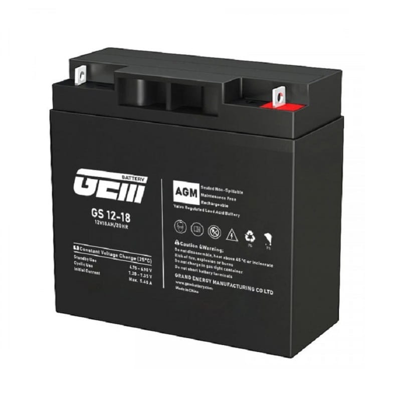 Акумуляторна батарея GEM Battery 12V 18AH (GS 12-18) AGM