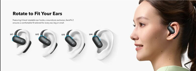 Bluetooth-гарнітура Anker SoundCore AeroFit 2 Black (A3874G11)