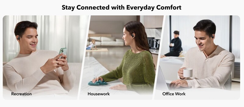 Bluetooth-гарнитура Anker SoundCore AeroFit 2 Black (A3874G11)