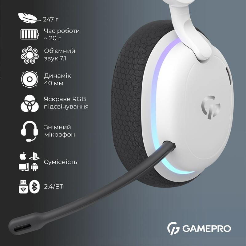 Гарнитура GamePro Asgard Bragi White (HSW250W)