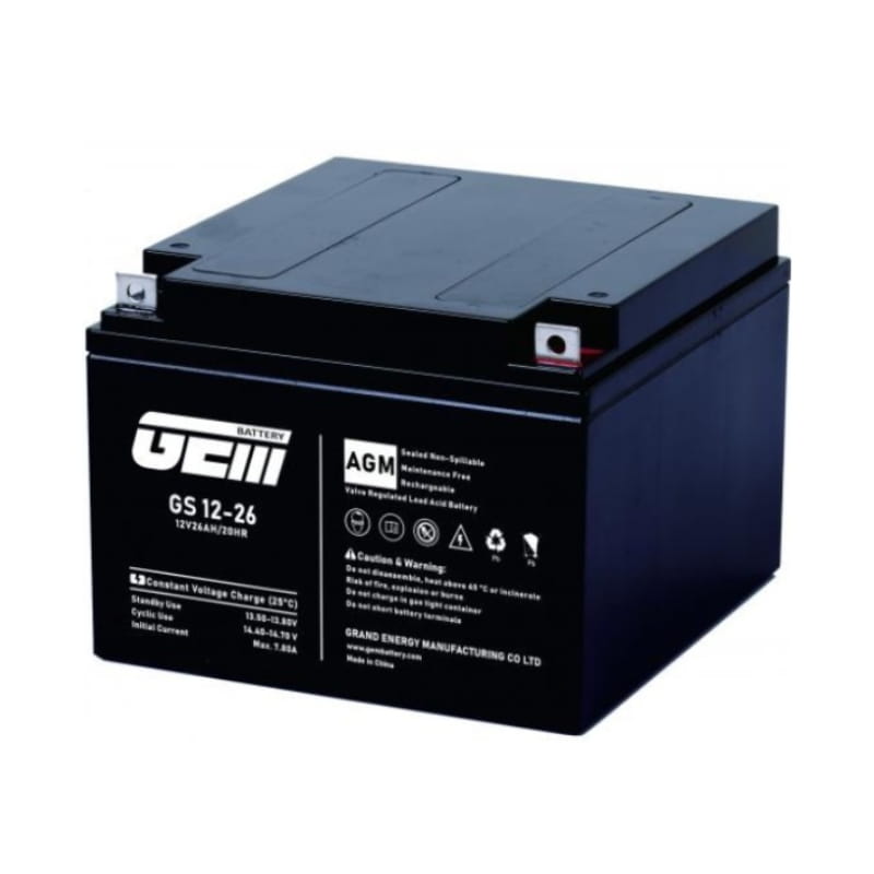 Аккумуляторная батарея GEM Battery 12V 26AH (GS 12-26) AGM
