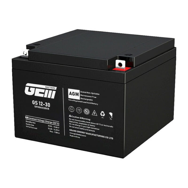 Аккумуляторная батарея GEM Battery 12V 30AH (GS 12-30) AGM