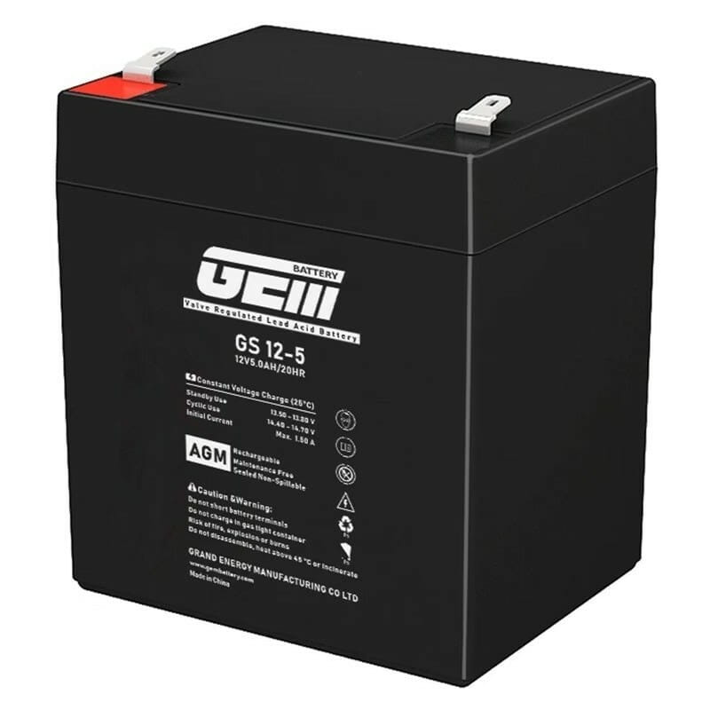 Акумуляторна батарея GEM Battery 12V 5AH (GS 12-5) AGM