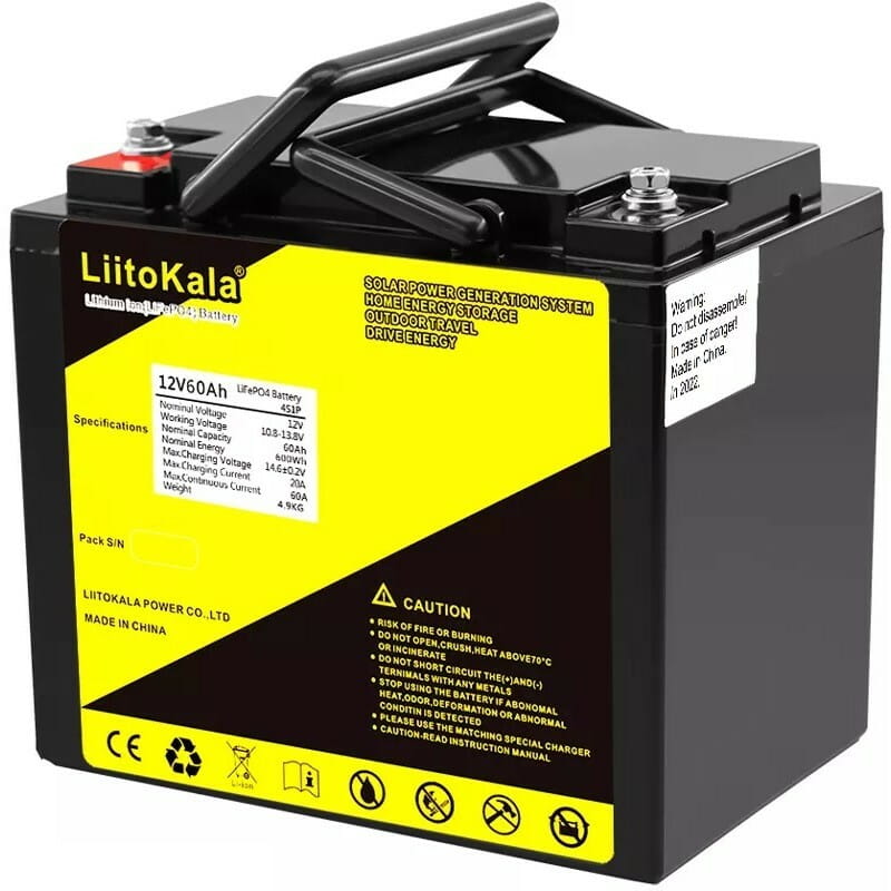 Акумуляторна батарея Liitokala 12V60Ah LiFePO4