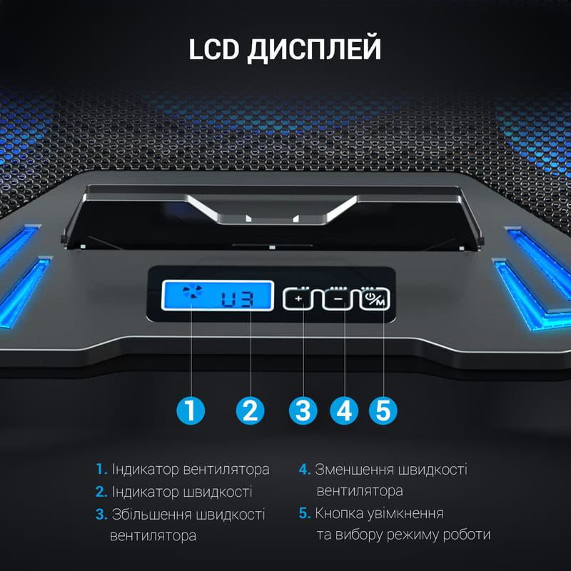 Охолоджуюча підставка для ноутбука GamePro CP626
