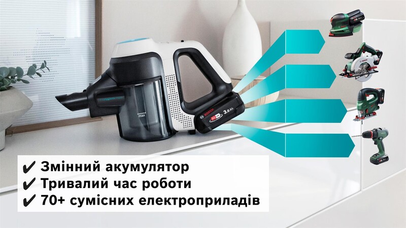 Аккумуляторный пылесос Bosch BCS71HYG2