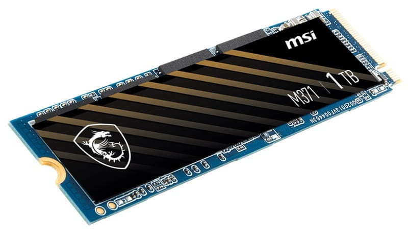 Накопитель SSD 1TB MSI Spatium M371 M.2 2280 PCIe 3.0 x4 NVMe 3D NAND TLC (S78-440L870-P83)_акция