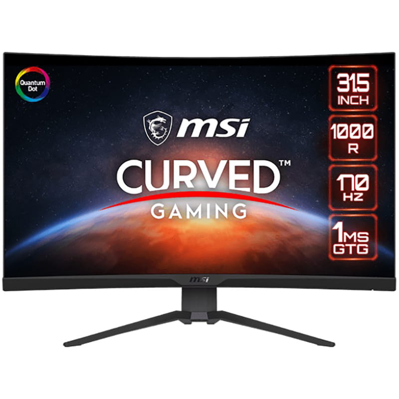 Монитор MSI 31.5" MAG 325CQRF-QD VA Black Curved 170Hz