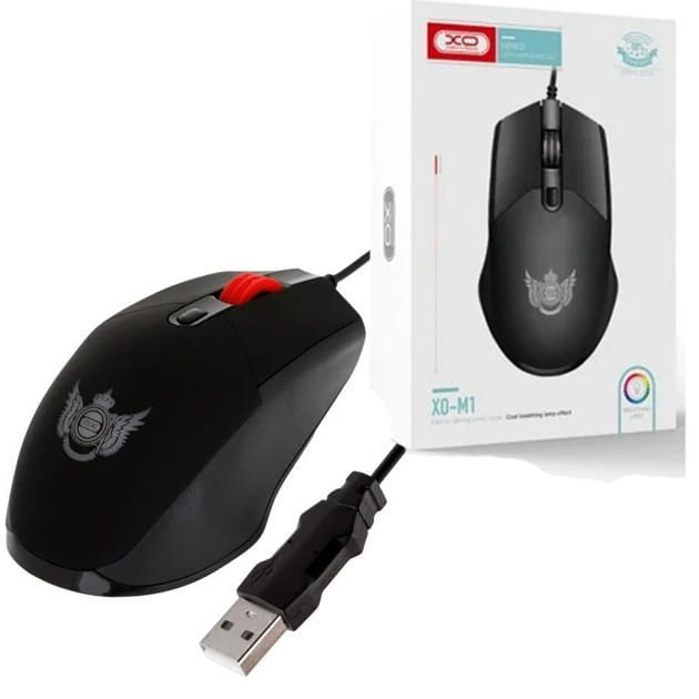 Мышь XO M1 RGB Black (XO-M1-BK)