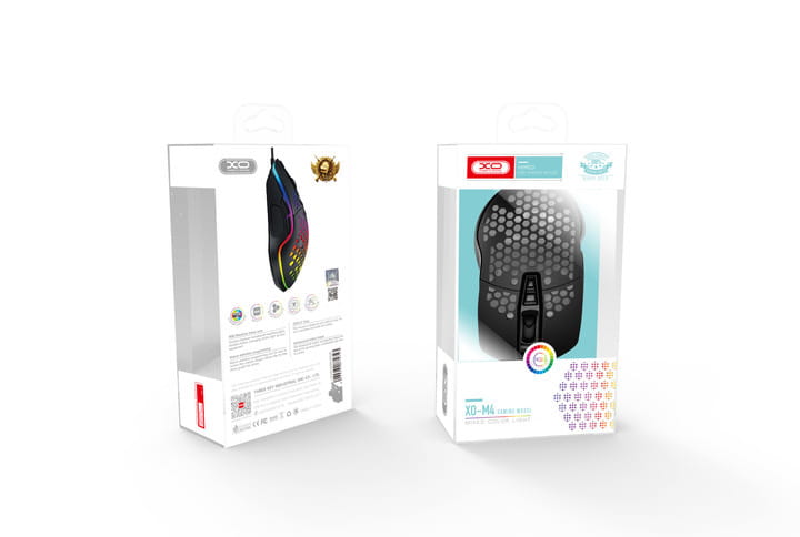 Мышь XO M4 RGB Black (XO-M4-BK)