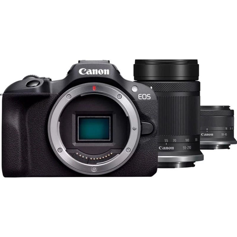 Цифровая фотокамера Canon EOS R100 18-45 IS STM + 55-210 IS STM (6052C036)