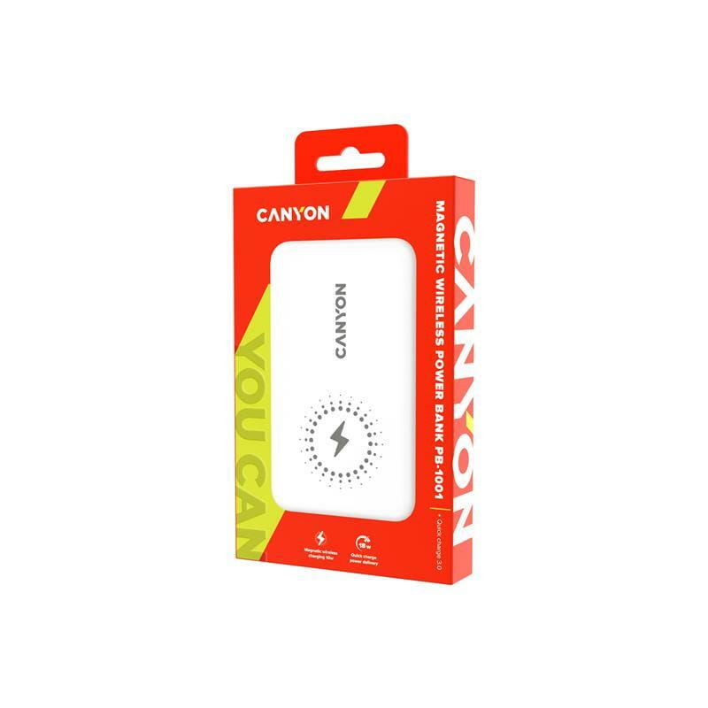Універсальна мобільна батарея Canyon PB-109 10000mAh White (CNE-CPB1009W)