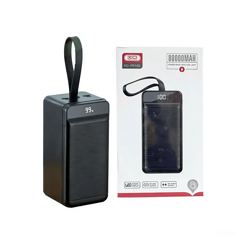 Універсальна мобільна батарея XO-PR160-80000mAh Black (XO-PR160)