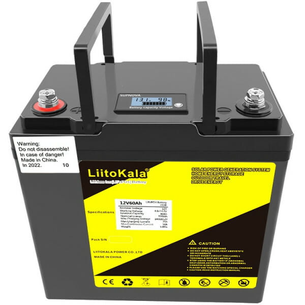 Акумуляторна батарея Liitokala 12V60Ah LiFePO4 LCD