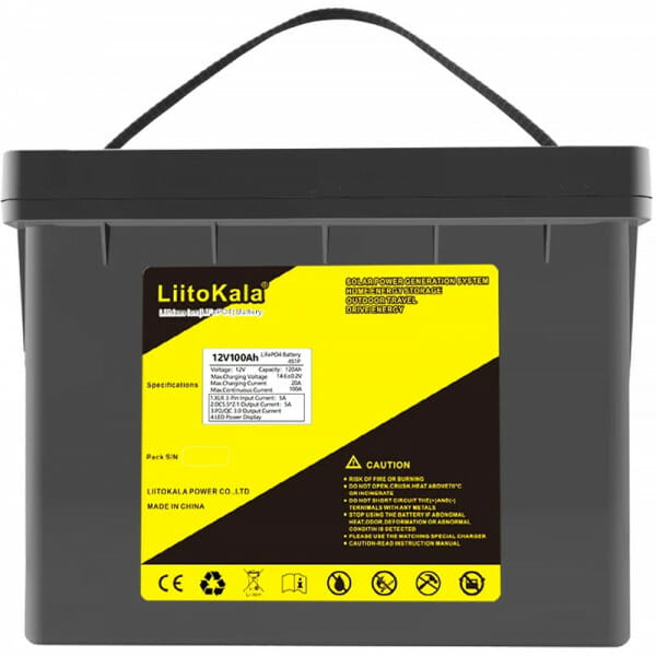 Акумуляторна батарея Liitokala DC-12V100Ah LiFePO4