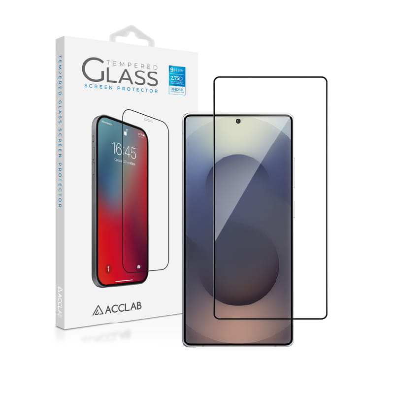 Защитное стекло ACCLAB Full Glue для Samsung Galaxy S25 Ultra SM-S938 Black (1283126609794)