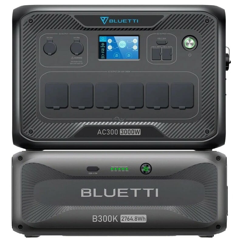 Зарядная станция Bluetti AC300 + аккумуляторный модуль B300K, 3000W, 2764.8Wh, LiFePO4
