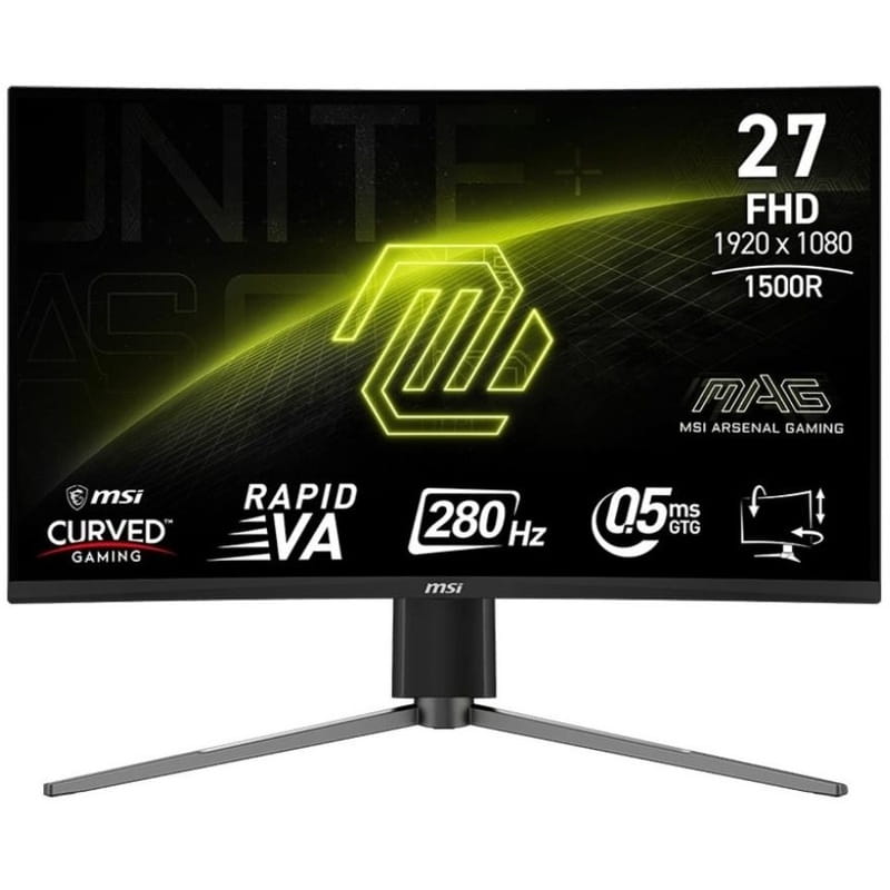 Монитор MSI 27" MAG 276CPXF VA Black Curved 280Hz