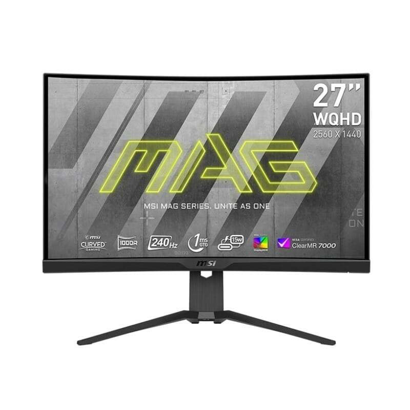 Монитор MSI 27" MAG 275CQRXF VA Black Curved 240Hz