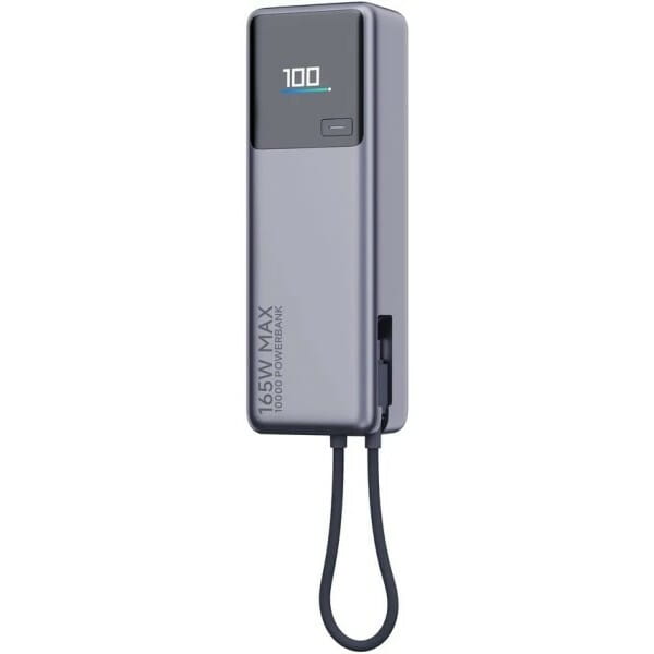 Універсальна мобільна батарея Xiaomi 10000mAh 165W Integrated Cable Grey (BHR9361GL)