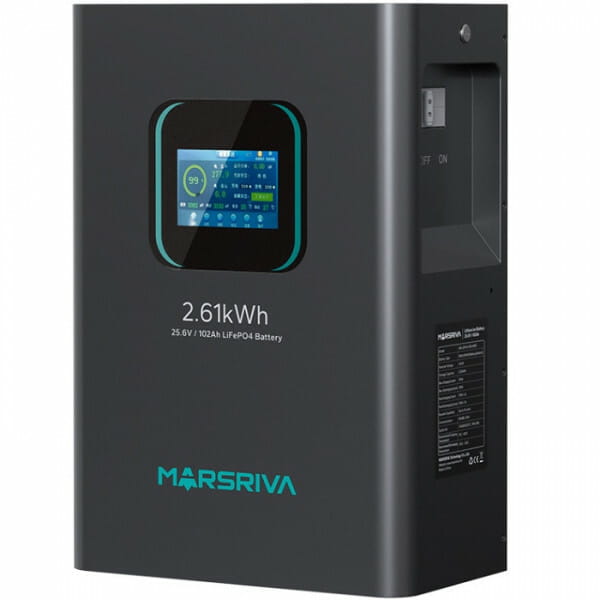Акумуляторна батарея Marsriva 25.6V 102AH (MR-LFP24-100-WMD) LiFePO4