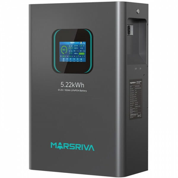 Акумуляторна батарея Marsriva 51.2V 102AH (MR-LFP48-100-WMD) LiFePO4