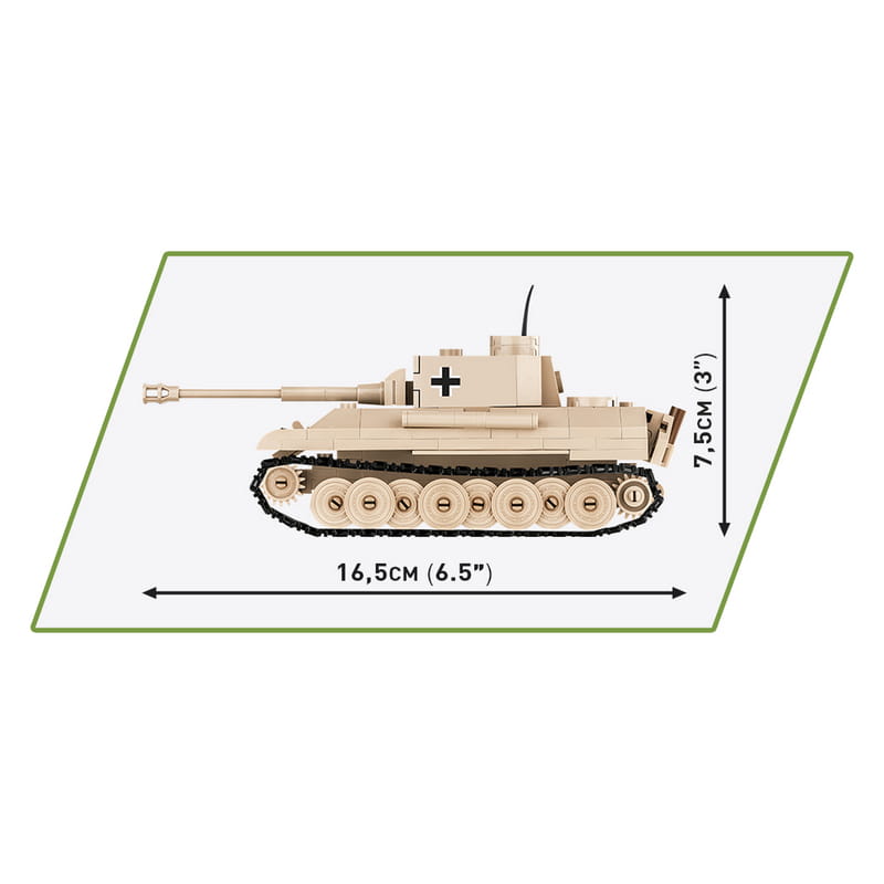 Конструктор COBI Вторая Мировая Война Танк Panzer V Пантера, 298 деталей (COBI-2713)