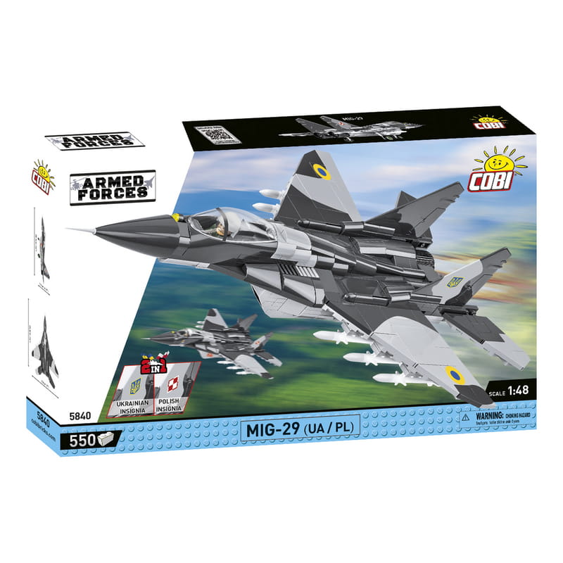 Конструктор COBI Самолет МиГ-29 (UA/PL) Fulcrum, 550 деталей (COBI-5840)